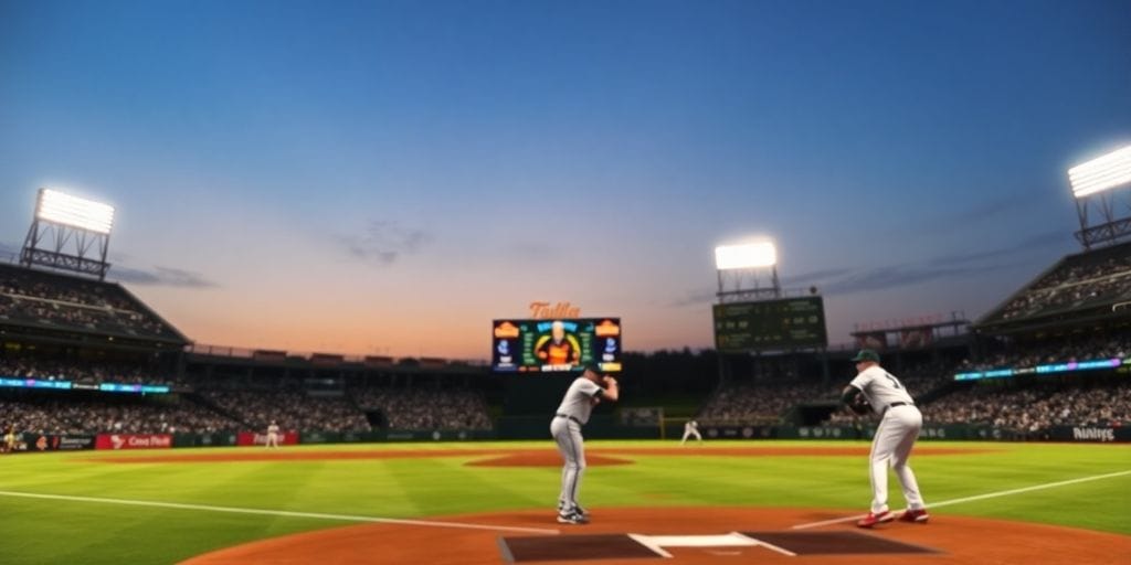 Braves baseball game in progress