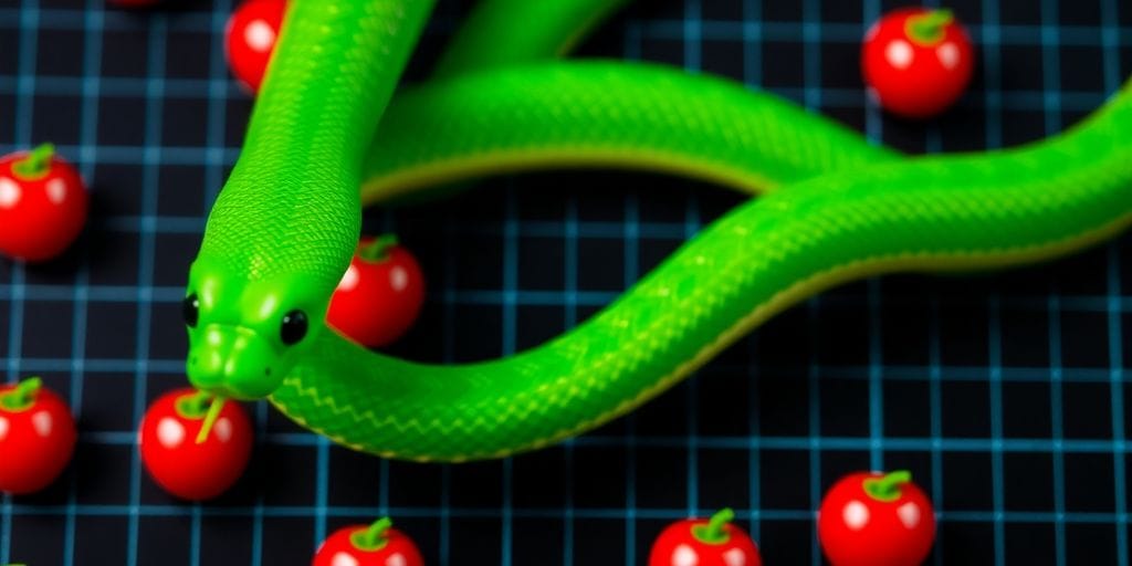 Classic snake game with high score.