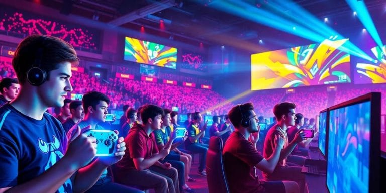 Esports match in progress.