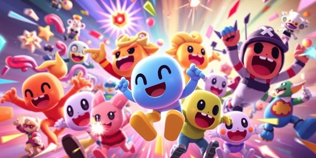 Vibrant Poki game characters in action.