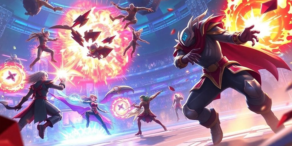 Valorant players in intense combat action