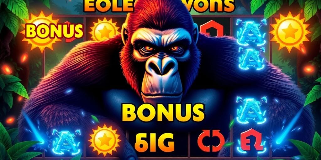 Kong with a large bonus symbol.