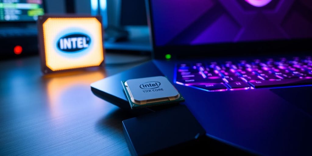 Gaming laptop, Intel CPU, and SSD.