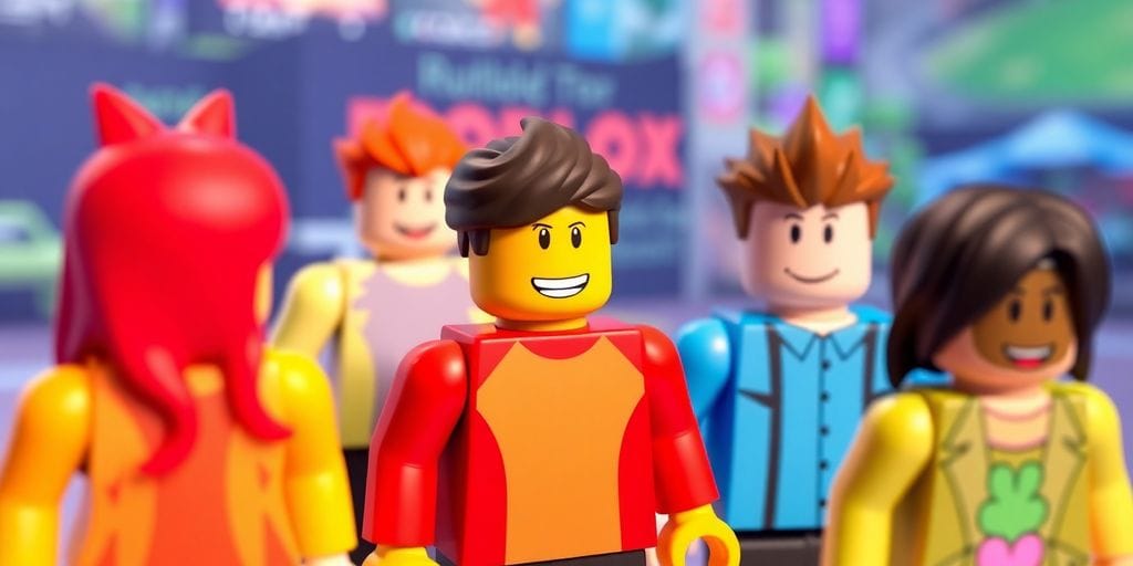 Roblox avatars in a digital space.