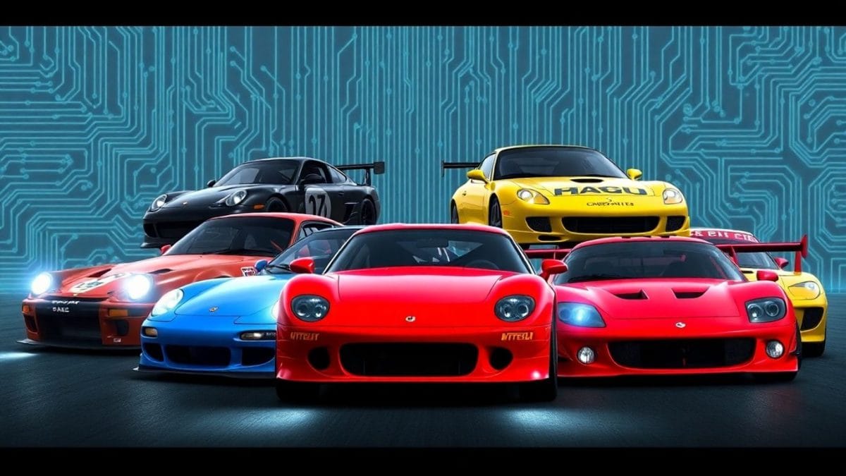 Codemasters racing cars on fading digital circuits.