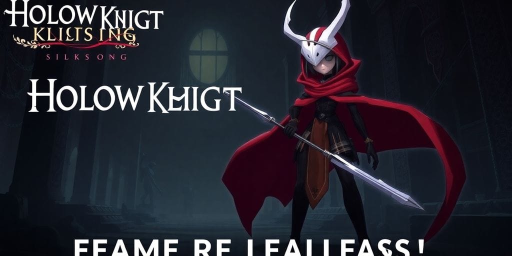 Hornet in Hollow Knight: Silksong, poised with her needle weapon.