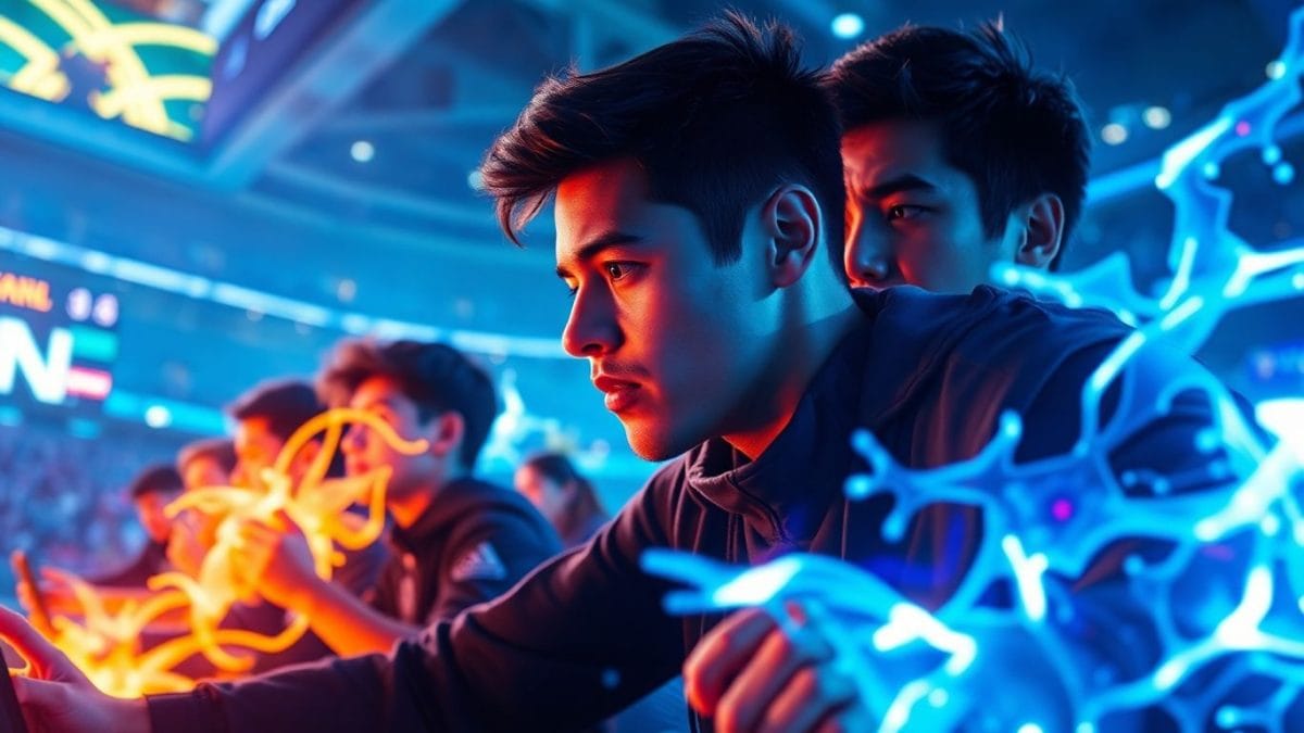 League of Legends esports players in action.