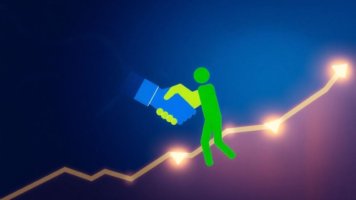 Business partnership and financial growth.