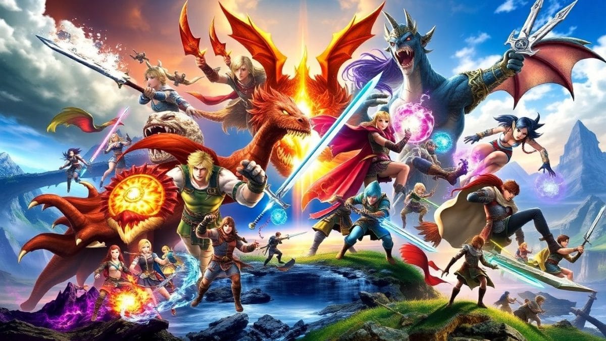 Fantasy characters and landscapes from 2016 RPGs.