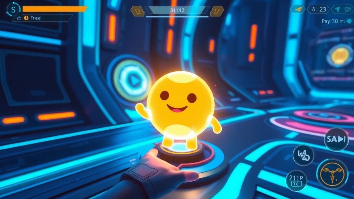 Gemini AI sidekick in a futuristic game interface.