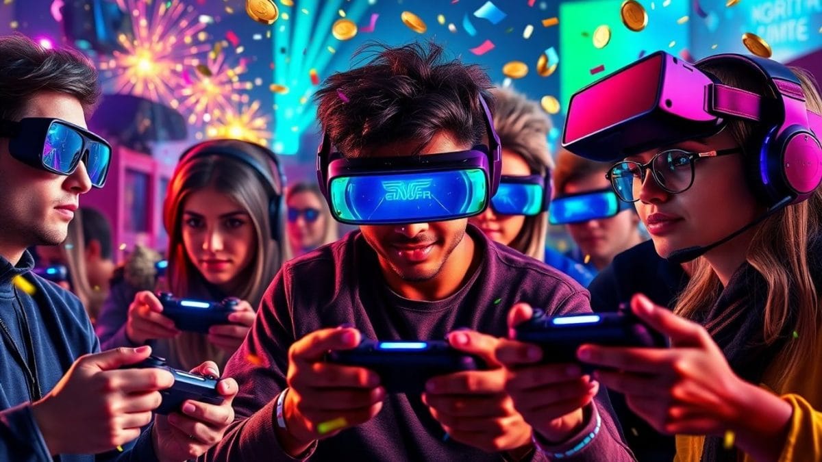 Gaming revenue surge with controllers and VR headsets.