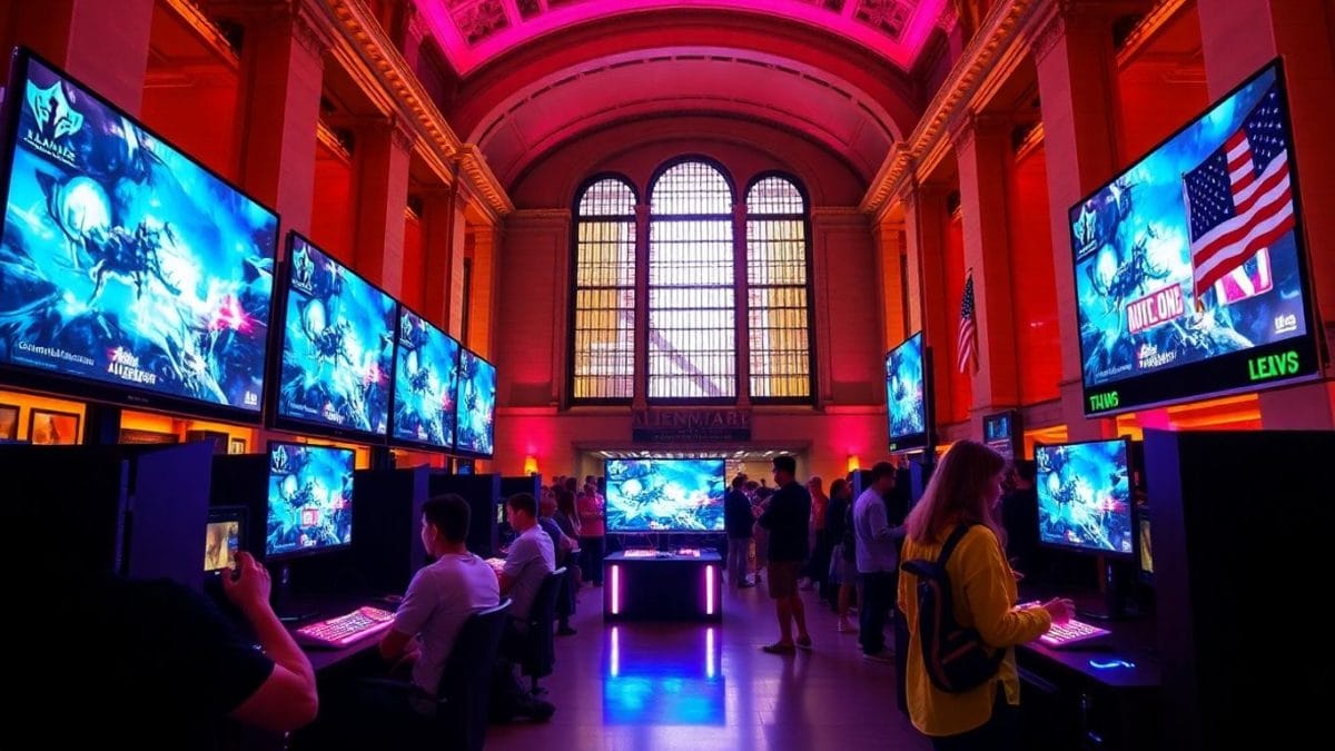 Alienware and Twitch gaming event in Grand Central Terminal.