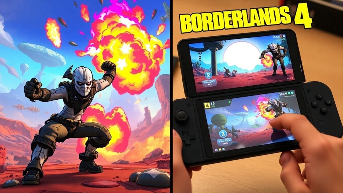 Borderlands 4 gameplay on console and handheld.