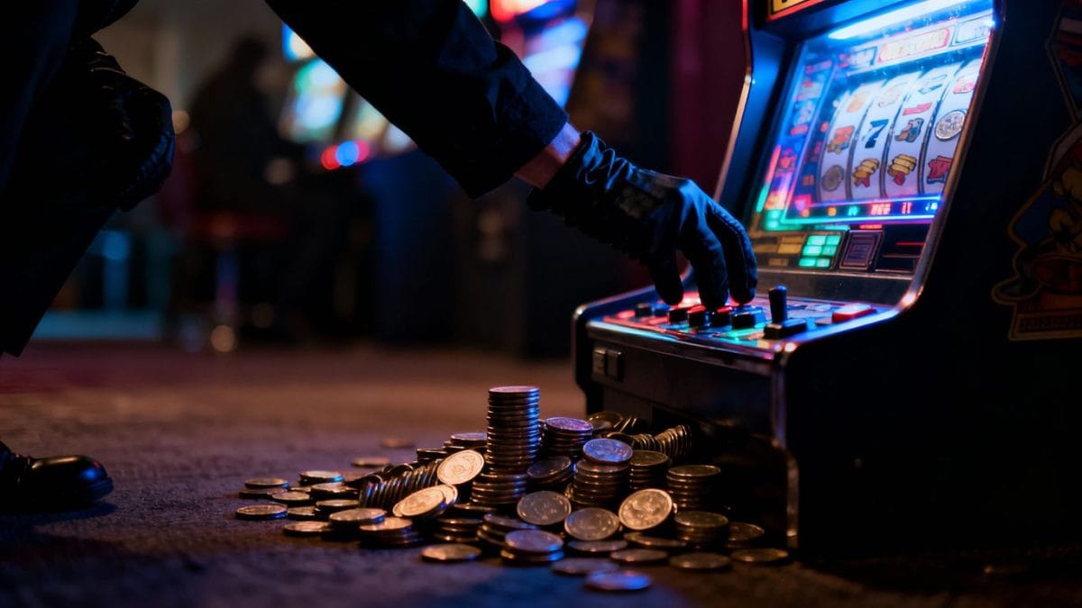Thieves steal money from charity gaming machines.