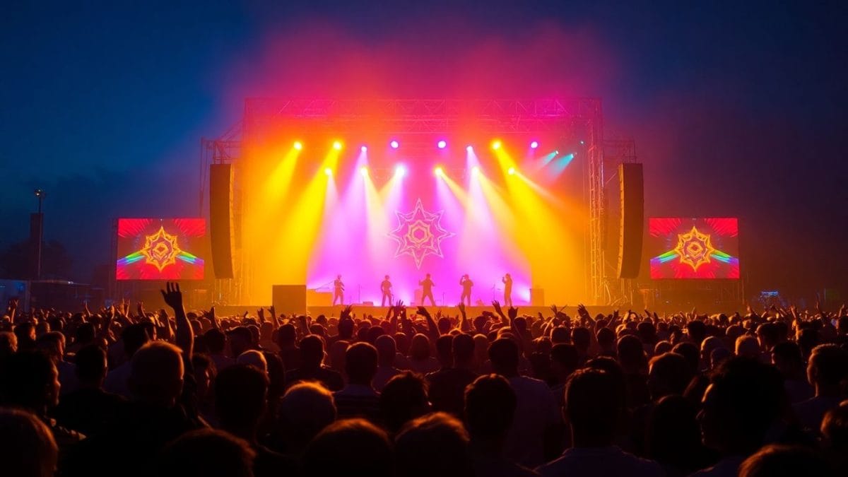 GeForce Gamer Festival in Seoul with performers and crowd.