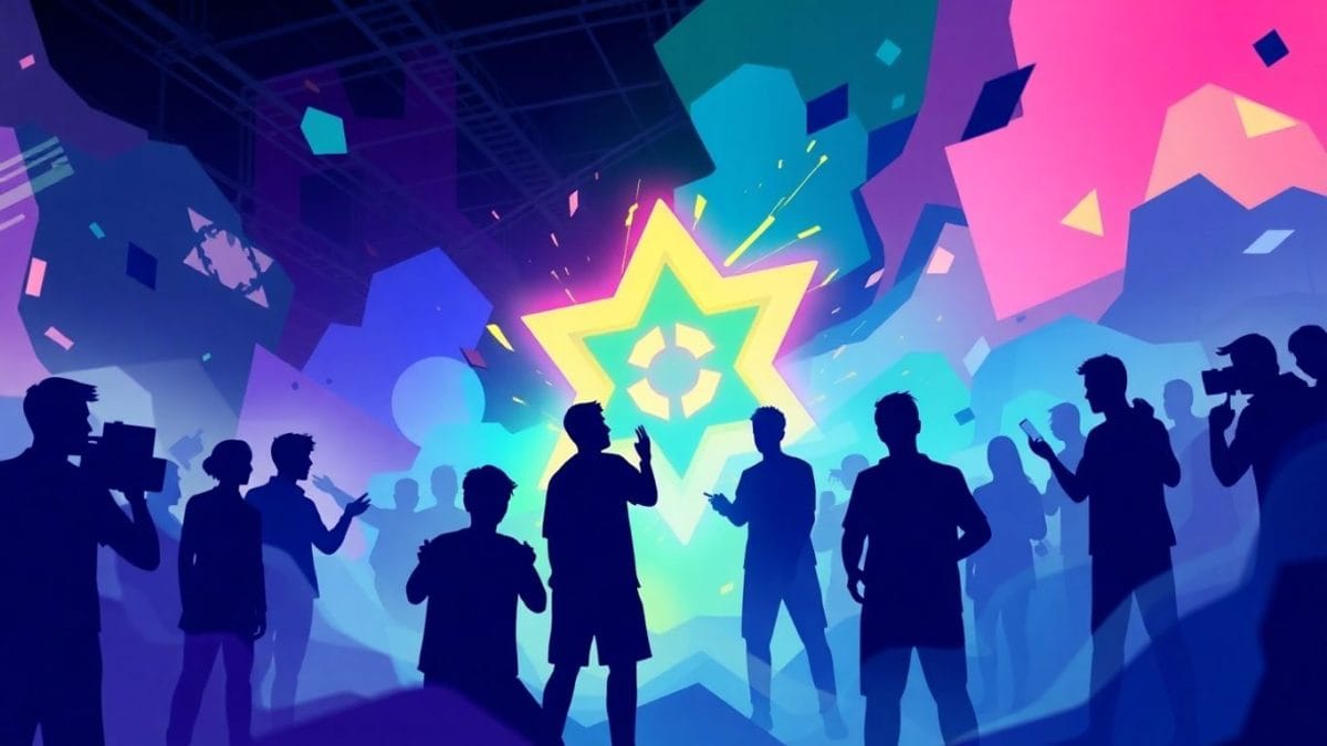 Gamers collaborating to create a powerful esports team name.