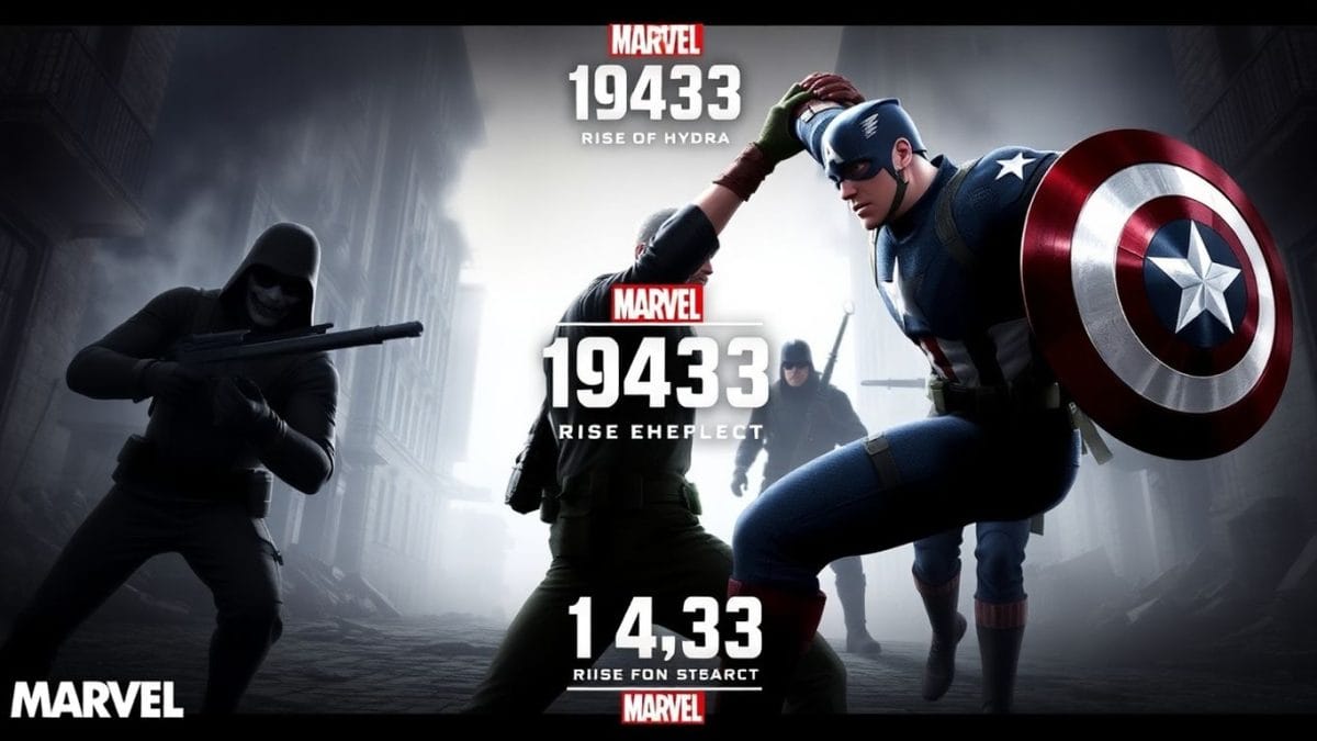 Captain America fighting Hydra in Marvel 1943: Rise of Hydra.