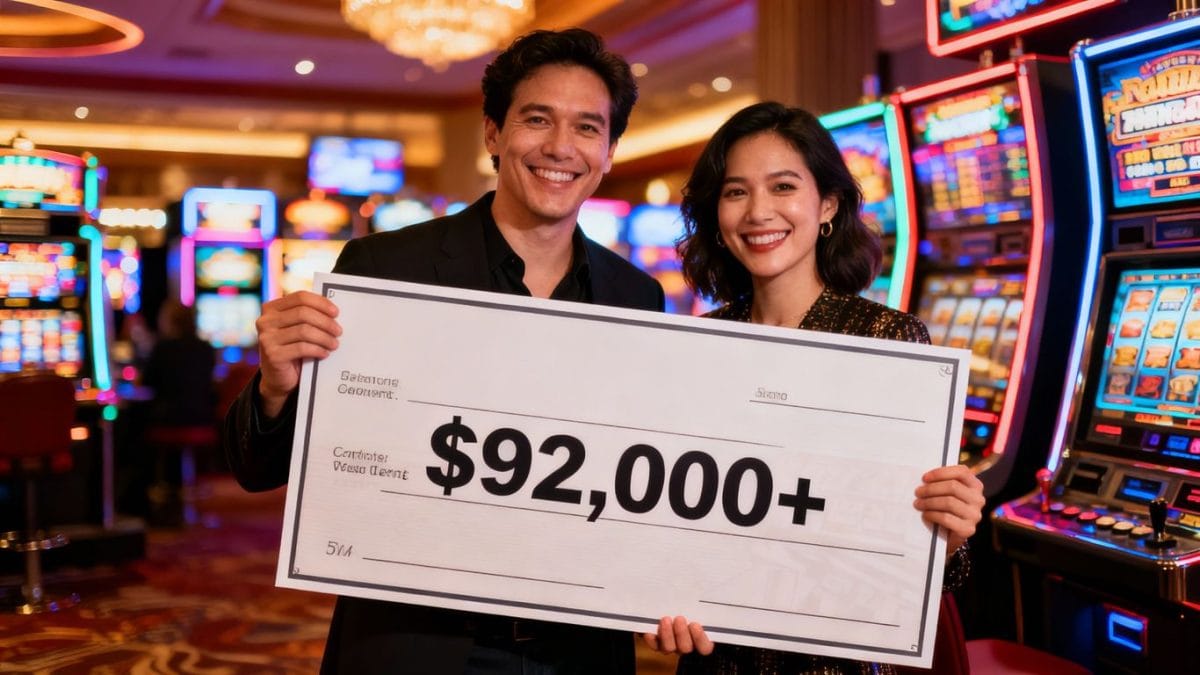 Gaming hall donates over $92,000 to fight hunger.