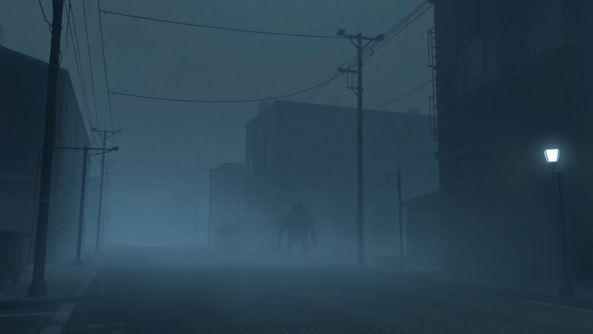 Silent Hill 2 Remake monster in foggy street