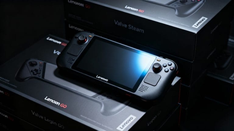 Lenovo Legion Go and Valve Steam Deck gaming devices.