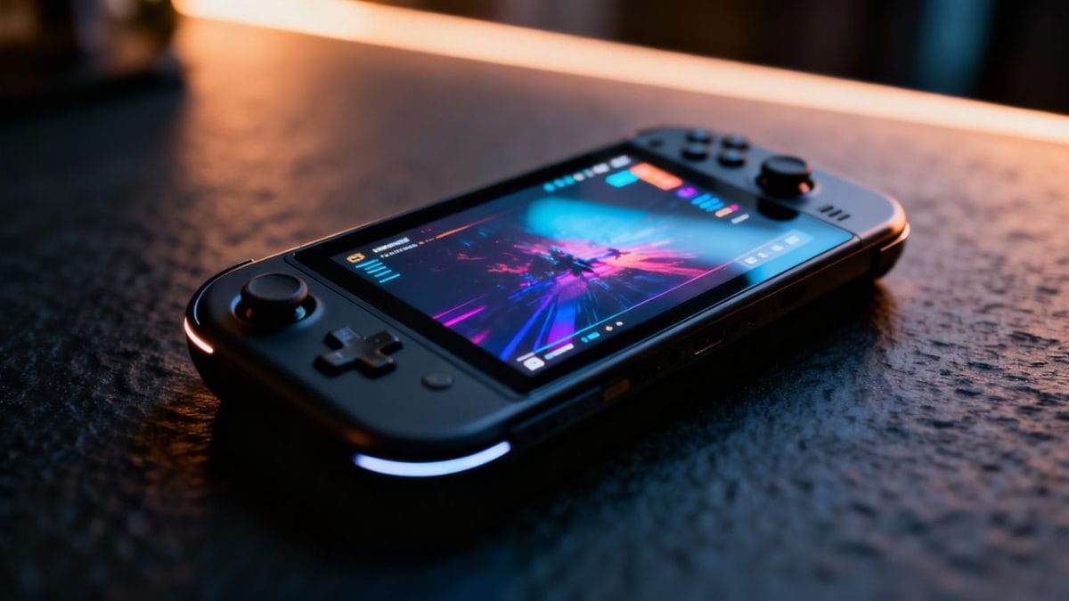 Windows 11 gaming handheld with full screen experience.