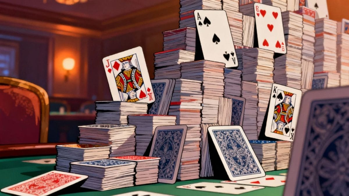 Spider Solitaire game with cards in columns.