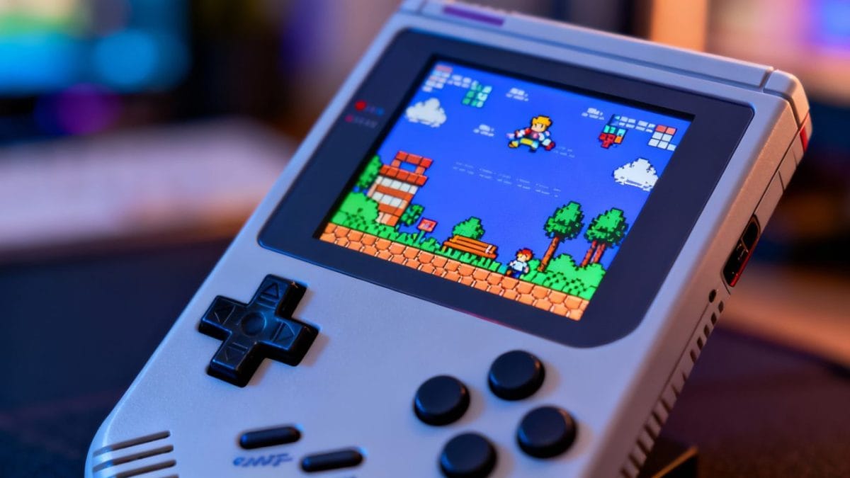 AYANEO Pocket Play smartphone with integrated gaming controls.