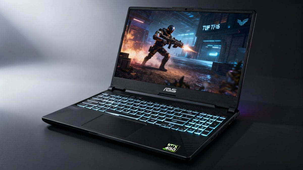 ASUS TUF F16 gaming laptop with RTX 4050 on sale.