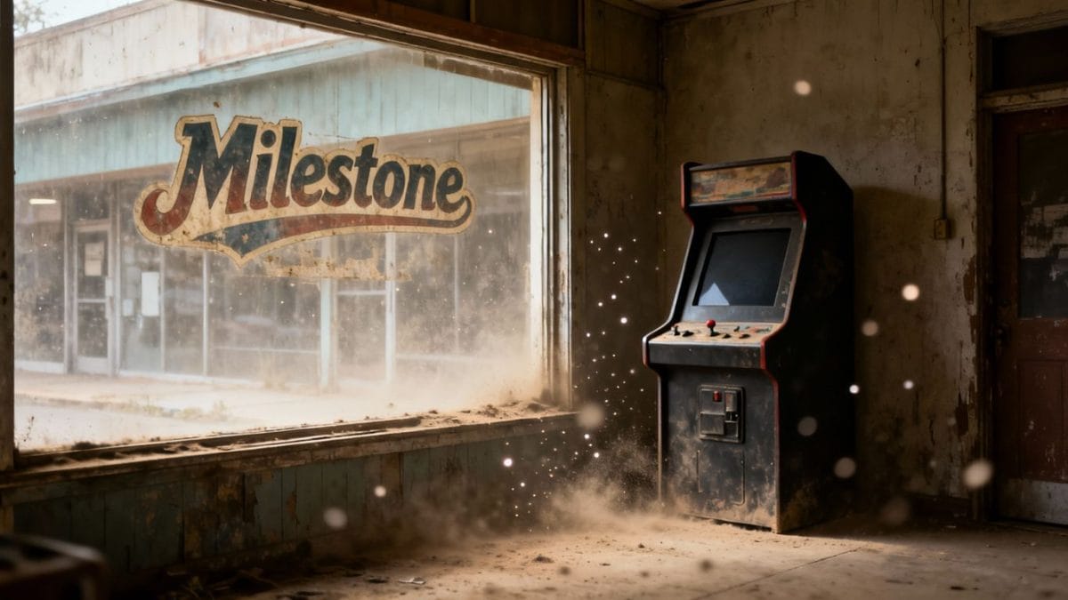 Empty storefront of a closed gaming hub.