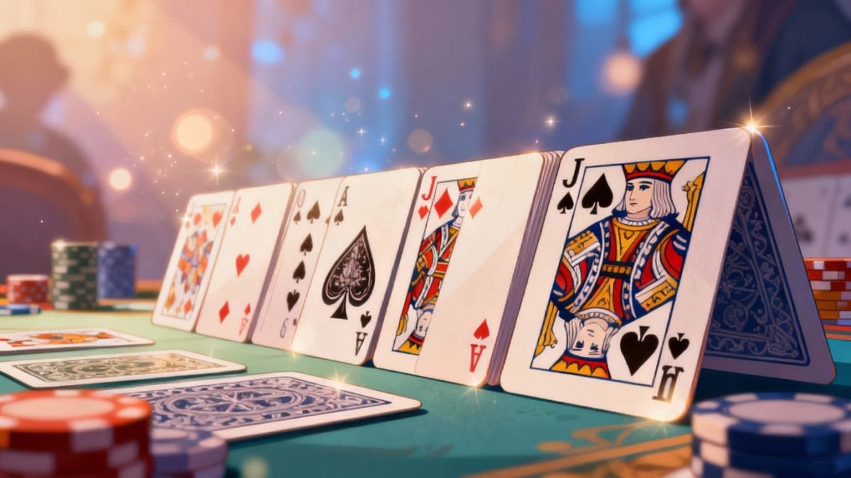 Solitaire game with cards and a game feeling.