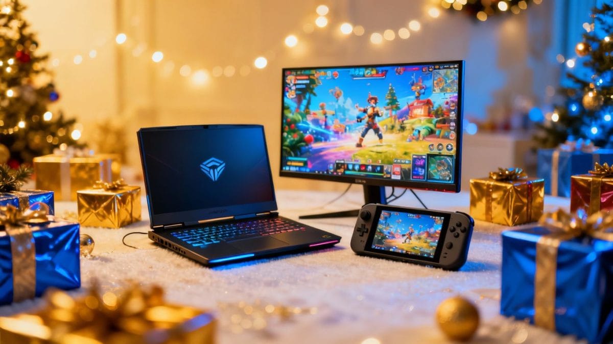 Cyber Monday gaming deals on monitors, laptops, and handheld PCs.