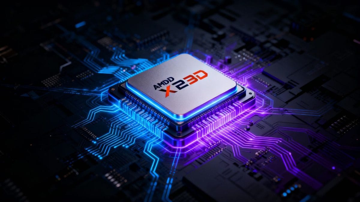 AMD Ryzen 9850X3D processor chip for gaming.