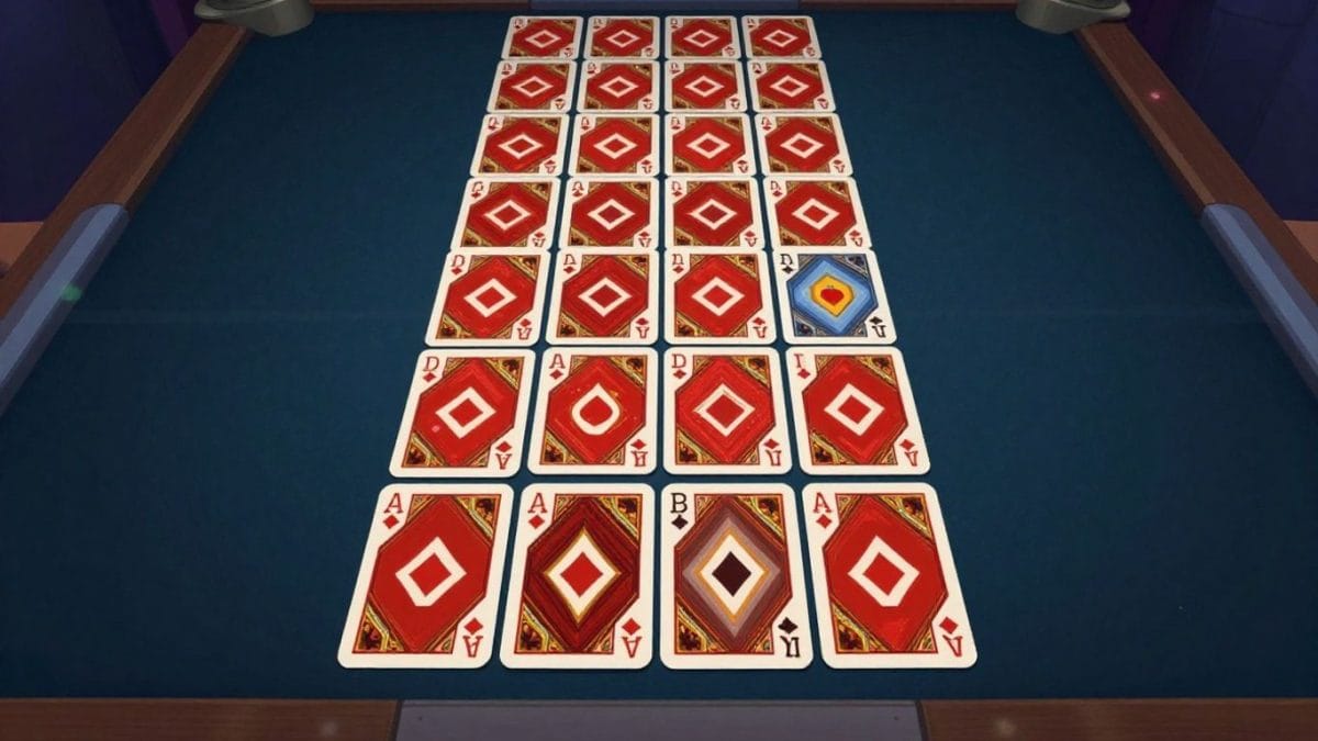 Classic Solitaire card game illustration