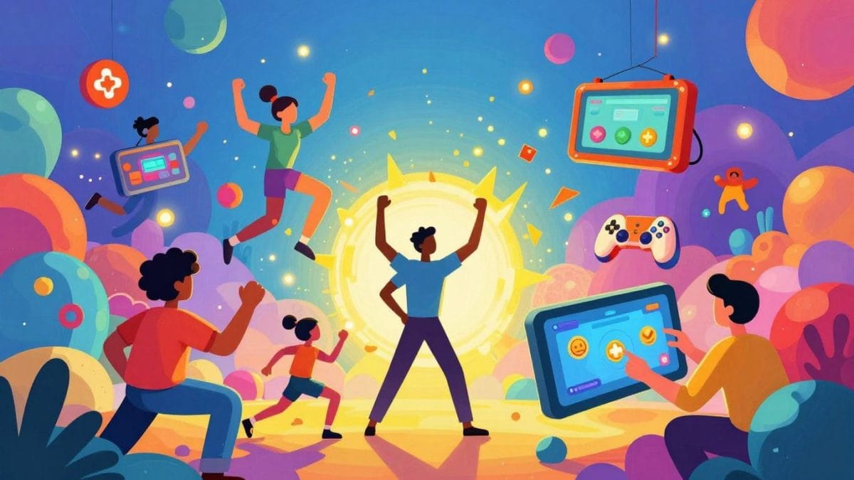 Unblocked game world with diverse characters and colorful game elements.