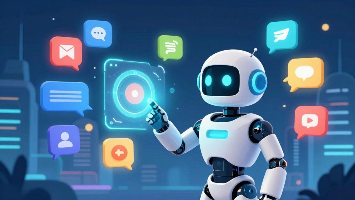 AI chat interfaces and robot interacting