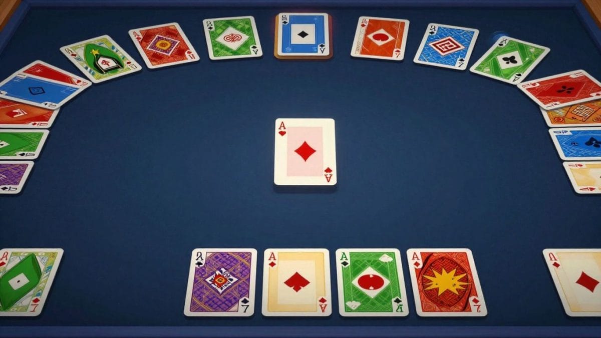 Classic Solitaire card game illustration