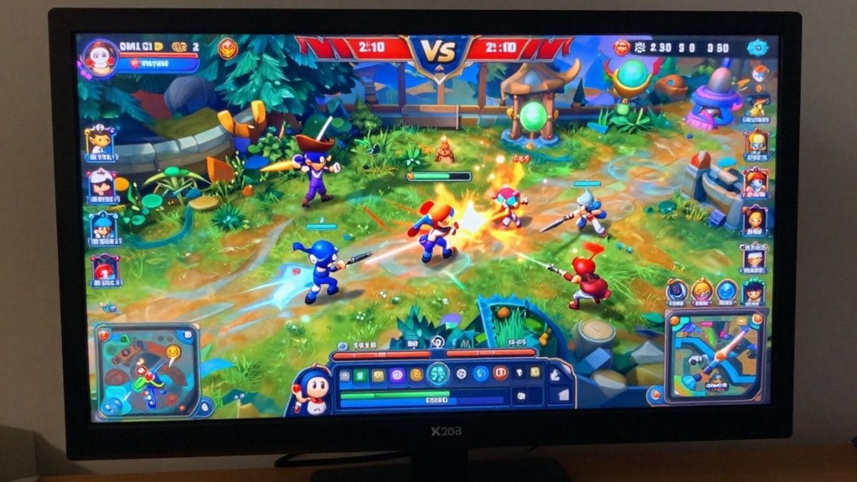 Mobile games on PC emulator screen.