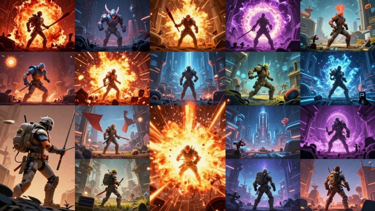 Collage of exciting PC game visuals for 2026.