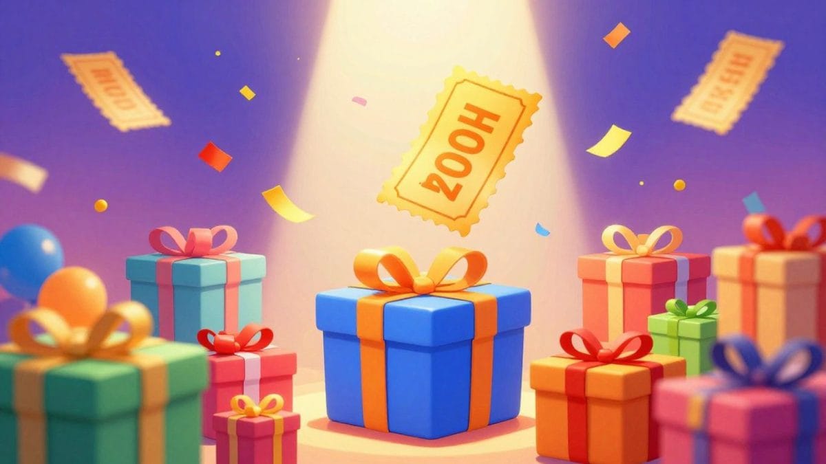 Entertainment Tonight deals with gift boxes and spotlight.