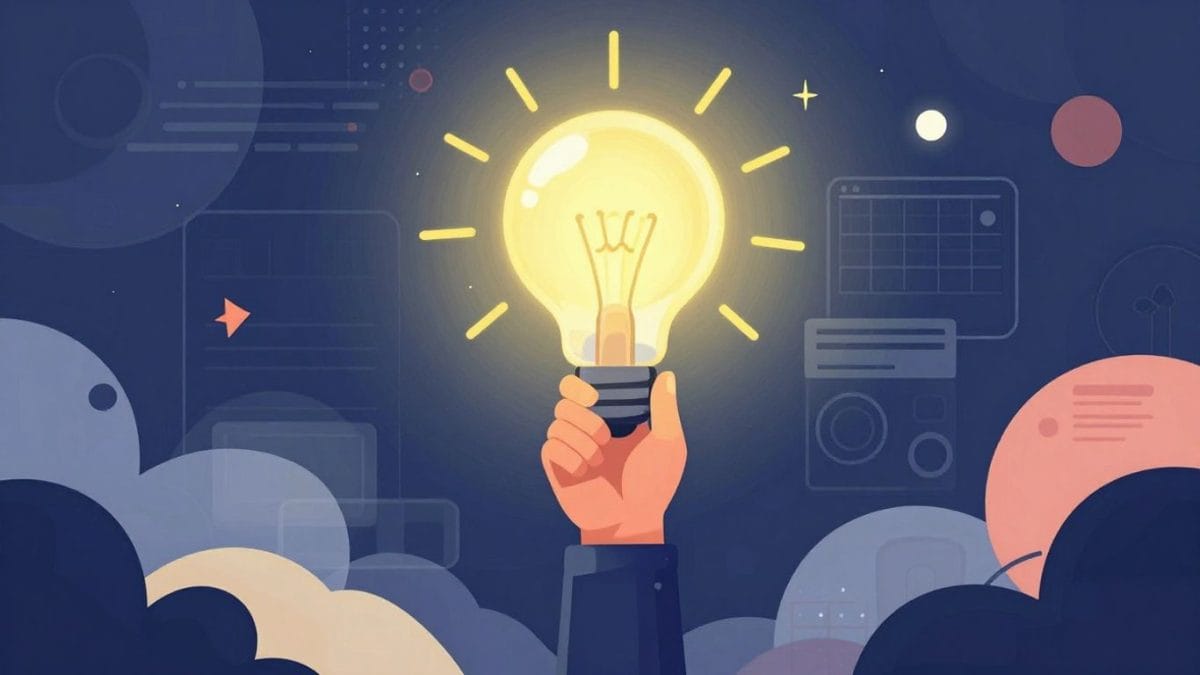 Entrepreneur concept: idea bulb, innovation, game-like journey.