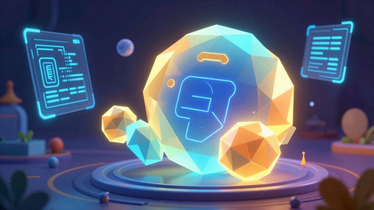 AI creating 3D meshes in a game-like environment.