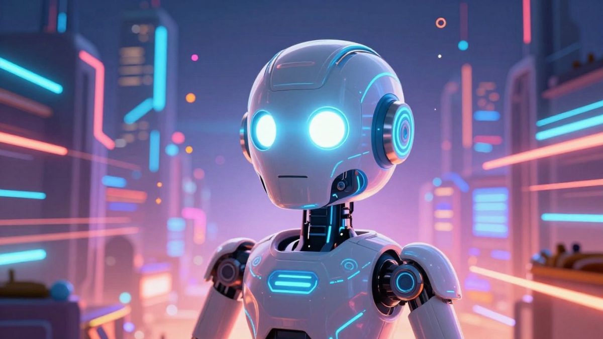 AI advancements and future technology illustration.